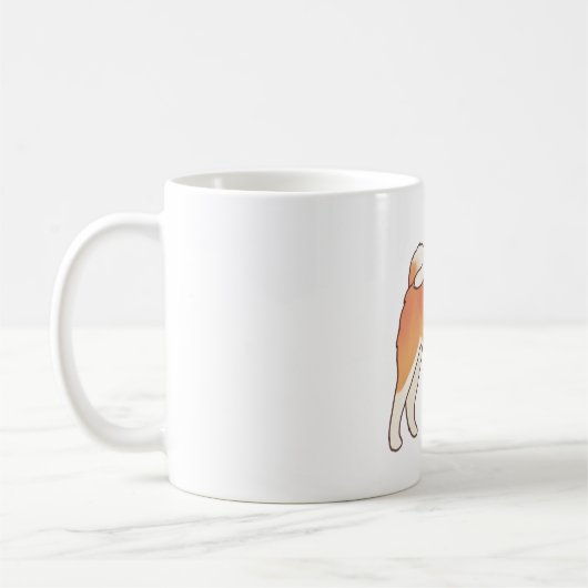 Akita inu Hund Magic Kaffeetasse (Links)