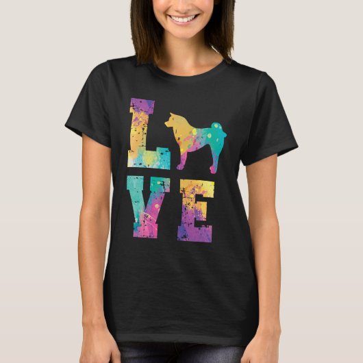 Akita Inu Love T-Shirt (Vorderseite)