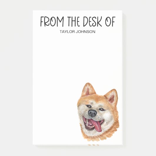 Akita Inu Lover Post-it Klebezettel (Vorderseite)