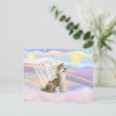 Akita Inu Postkarte (Stehend Vorderseite)