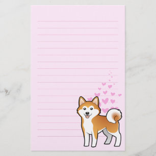 Akita Inu/Shiba Inu Liebe Briefpapier