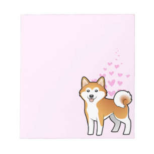 Akita Inu / Shiba Inu Liebe Notizblock
