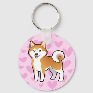 Akita Inu/Shiba Inu Liebe Schlüsselanhänger