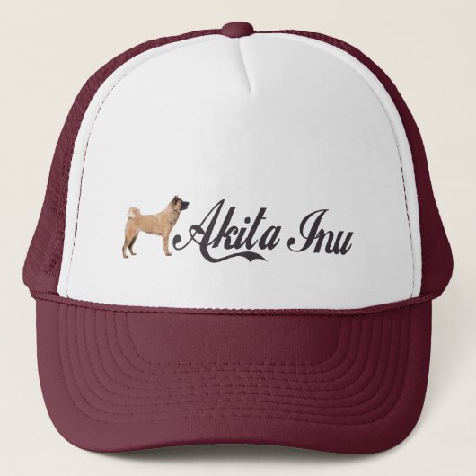 Akita Inu Truckerkappe (Vorderseite)