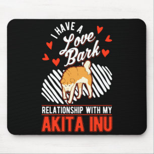 Akita Inu Valentinstag Japanischer Akita  Mousepad