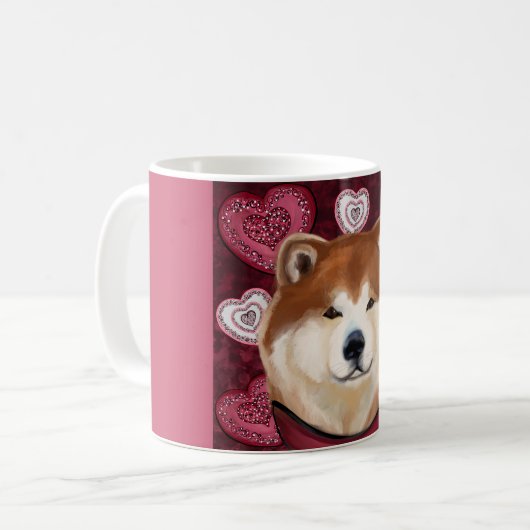 AKITA KAFFEETASSE (Vorderseite Links)