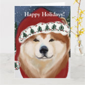 AKITA KARTE (Gelbe Blume)