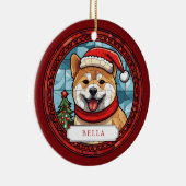 Akita Keramik Circle Ornament (Rechts)