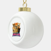 Akita keramik Kugel-Ornament (Rechts)