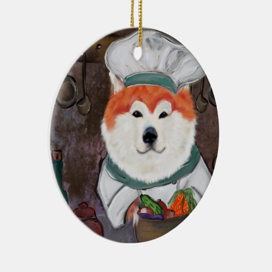 Akita Keramik Ornament (Rechts)