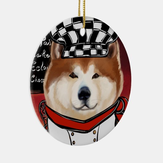 AKITA KERAMIK ORNAMENT (Rechts)