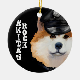 AKITA KERAMIK ORNAMENT