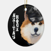 AKITA KERAMIK ORNAMENT (Links)