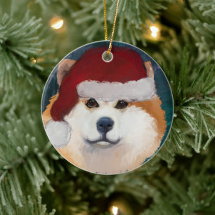 AKITA KERAMIK ORNAMENT