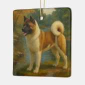 Akita Keramikornament (Links)