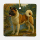 Akita Keramikornament (Rückseite)