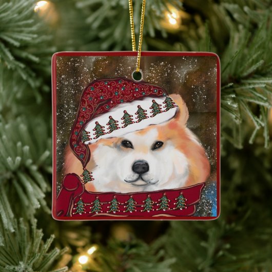Akita Keramikornament (Baum)