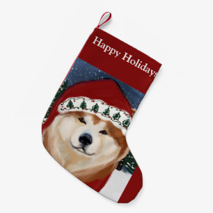AKITA KLEINER WEIHNACHTSSTRUMPF