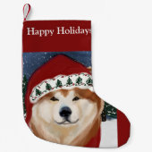 AKITA KLEINER WEIHNACHTSSTRUMPF (Vorderseite)