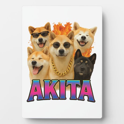 Akita Kopie Fotoplatte (Vorderseite)