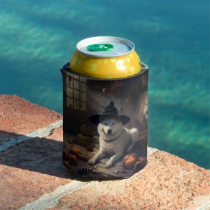 Akita Kürbisse Halloween Gruselig Dosenkühler