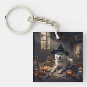Akita-Kürbisse Halloween Gruselig Schlüsselanhänger