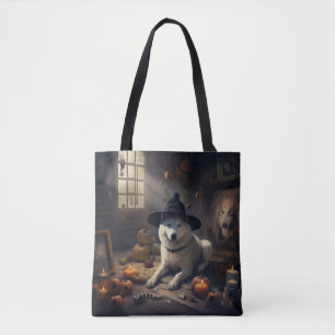 Akita Kürbisse Halloween Gruselig Tasche