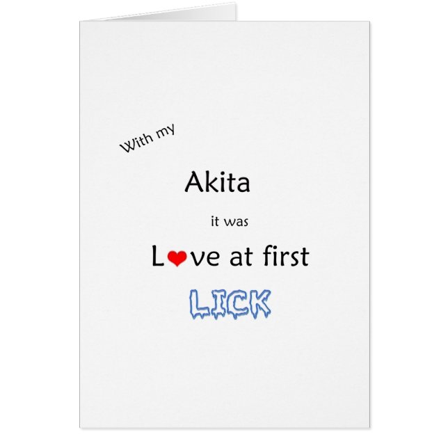 Akita Lick Design (Vorne)