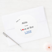 Akita Liebe auf dem First Lick Sticker (Umschlag)