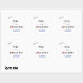 Akita Liebe auf dem First Lick Sticker (Blatt)