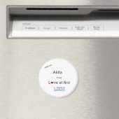 Akita Liebe bei First Lick - Magnet (In Situ (Geschirrspüler))