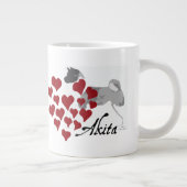 Akita Liebe Premium Jumbo Tasse (Rechts)