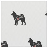 Akita-Liebe Stoff (Nahaufnahme)