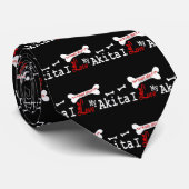 Akita Lovers Apparel Geschenke Krawatte (Gerollt)