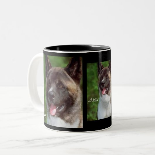 Akita Lovers gibt Tasse (Vorderseite Links)