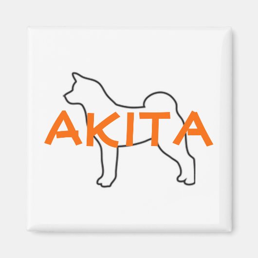 Akita-Magnet Magnet (Vorne)
