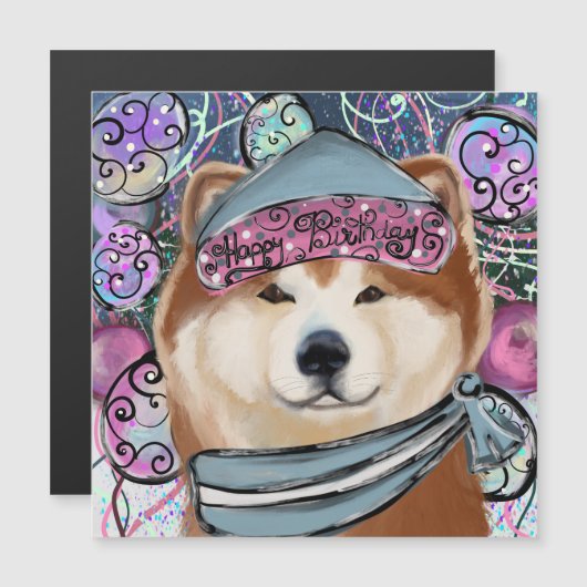 AKITA MAGNETKARTE (Vorne/Hinten)