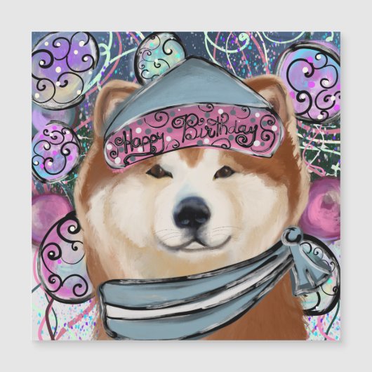 AKITA MAGNETKARTE (Vorderseite)