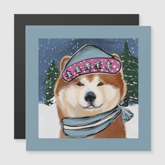 AKITA MAGNETKARTE (Vorne/Hinten)