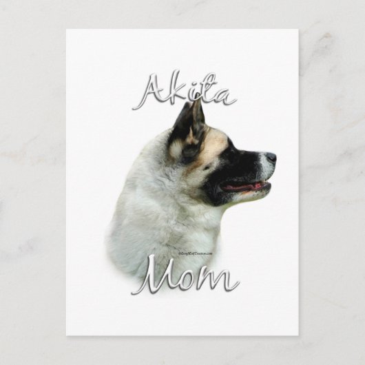 Akita Mama 2 Postkarte (Vorderseite)