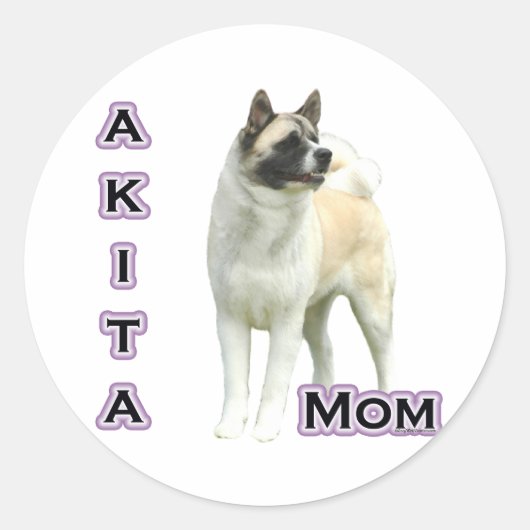 Akita Mama 4 - Aufkleber (Vorderseite)