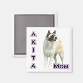 Akita Mama 4 - Magnet (Vorderseite/Rückseite)