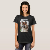 Akita Mama Custom Dog Foto Geschenk für Hunde Mama T-Shirt (Vorne ganz)