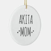 Akita Mama Keramik Ornament (Rechts)