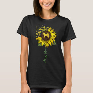 Akita Mama Sunflower Akita Inu Lover gibt Dog Mama T-Shirt