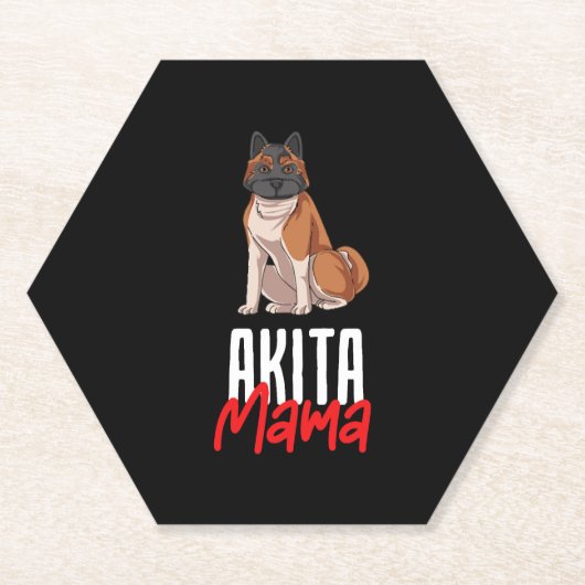 Akita Mama Untersetzer (Vorderseite)