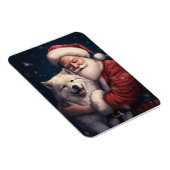 Akita mit dem Weihnachtsmann Weihnachten Magnet (Rechte Seite)