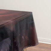 Akita mit dem Weihnachtsmann Weihnachten Tischdecke (Beispiel)