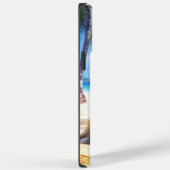 Akita on Beach, Sommergeschenk für Hundefreunde Ge Case-Mate iPhone Hülle (Rückseite / Rechts)