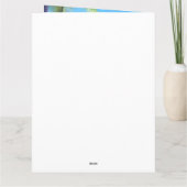 Akita on Beach, Sommergeschenk für Hundefreunde Ge Karte (Rückseite)